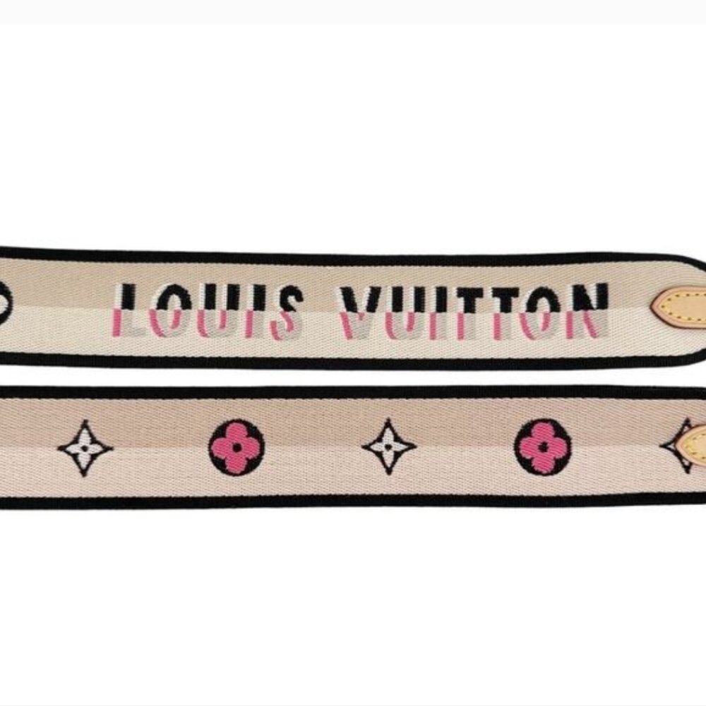 LIKE NEW! Authentic Louis Vuitton LV Monogram Bandoulière JACQUARD GUITAR Strap - Picture 5 of 9